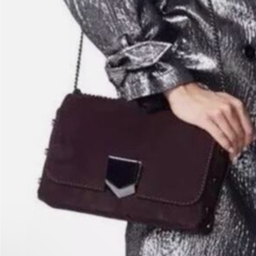 Elegant Purple Suede Women's Bag